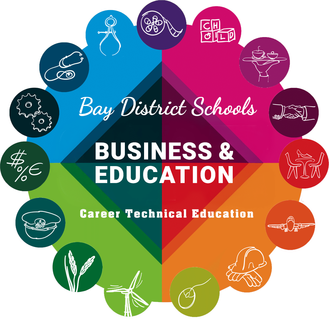 Bay District Schools Career and Technical Education (CTE) business & education logo